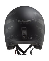 CASCO LS2 SPITFIRE II MATT BLACK FLAG