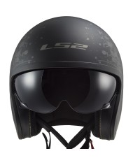 CASCO LS2 SPITFIRE II MATT BLACK FLAG