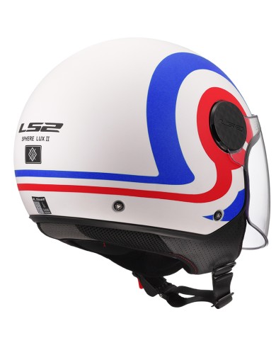 CASCO LS2 SPHERE LUX II URBY WHITE/BLUE/RED