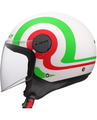 CASCO LS2 SPHERE LUX II URBY WHITE/GREEN/RED
