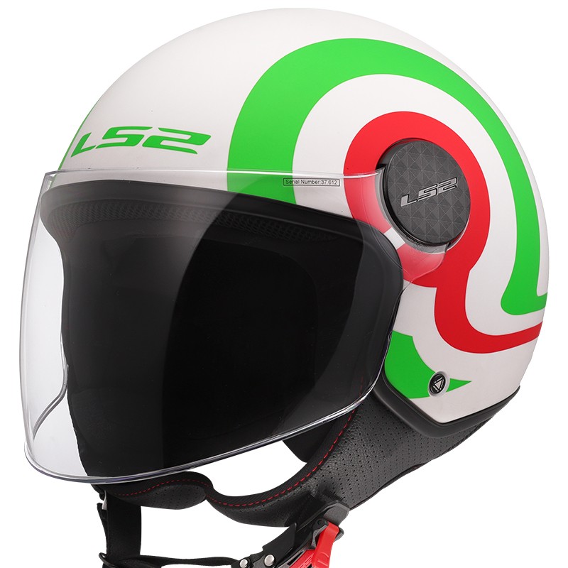 CASCO LS2 SPHERE LUX II URBY WHITE/GREEN/RED