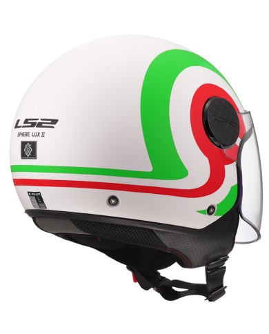 CASCO LS2 SPHERE LUX II URBY WHITE/GREEN/RED