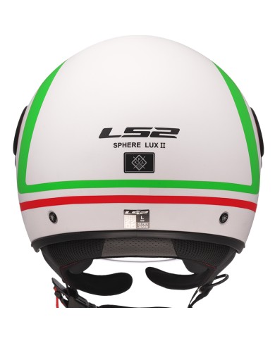CASCO LS2 SPHERE LUX II URBY WHITE/GREEN/RED