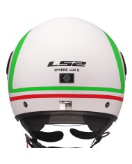 CASCO LS2 SPHERE LUX II URBY WHITE/GREEN/RED