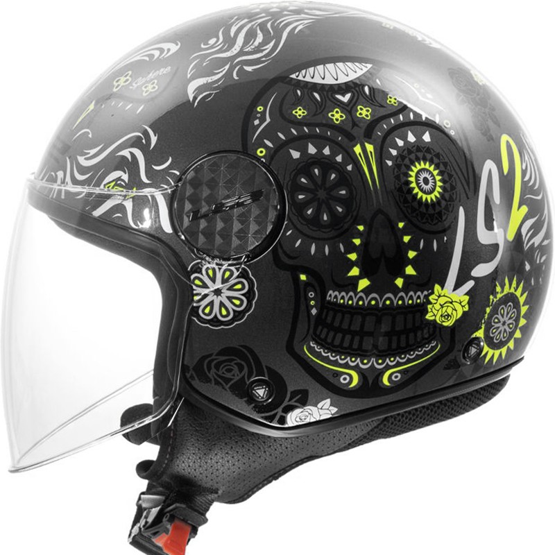 CASCO LS2 SPHERE LUX II MAXCA BLACK/H-V YELLOW
