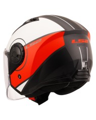 CASCO LS2 AIRFLOW II COVER MATT/WHITE/RED