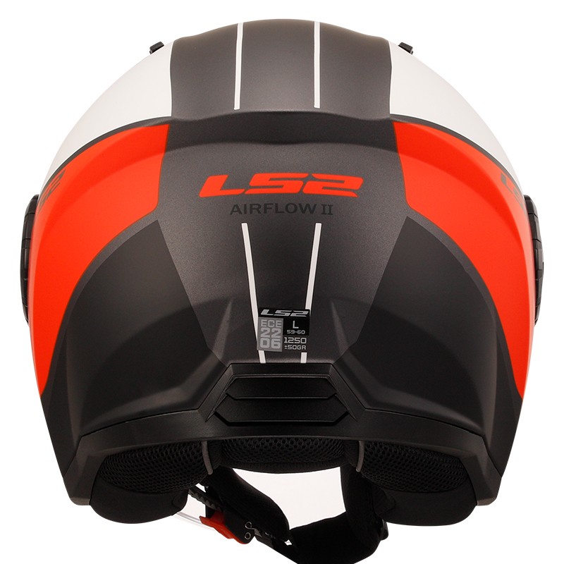 CASCO LS2 AIRFLOW II COVER MATT/WHITE/RED