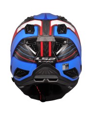 CASCO LS2 X-FORCE CARBONO GALUO WHITE/RED/BLUE