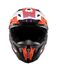 CASCO LS2 X-FORCE CARBONO GALUO ORANGE