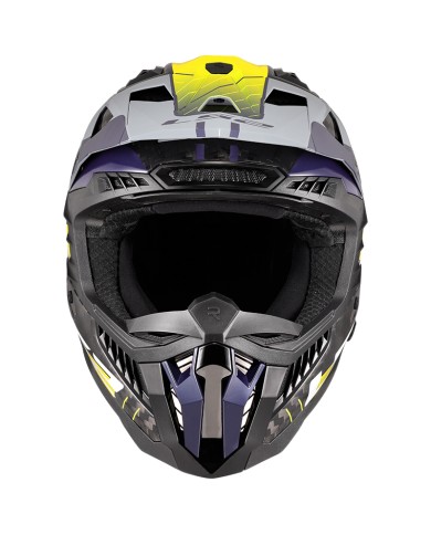 CASCO LS2 X-FORCE CARBONO GALUO GREY/H-V YELLOW