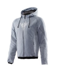 CHAQUETA DAINESE BOVISA SAFETY HOODIE FULL ZIP GREY MELANGE/BLACK