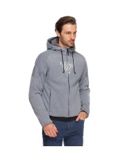 CHAQUETA DAINESE BOVISA SAFETY HOODIE FULL ZIP GREY MELANGE/BLACK