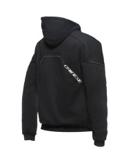 SUDADERA DAINESE DAEMON-X SAFETY HOODIE FULL ZIP BLACK/BLACK/WHITE