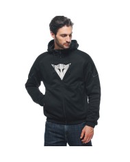 SUDADERA DAINESE DAEMON-X SAFETY HOODIE FULL ZIP BLACK/BLACK/WHITE