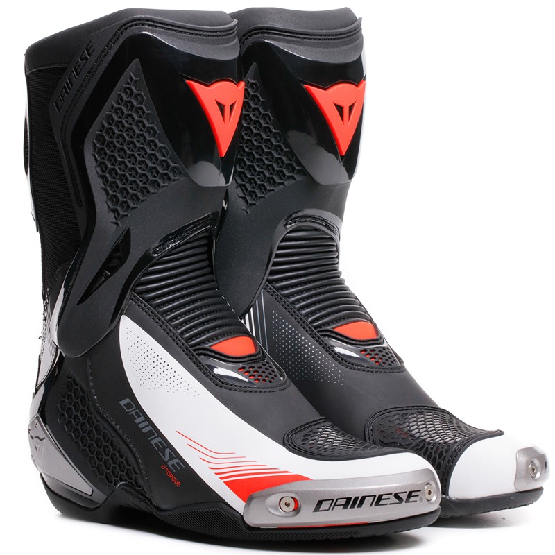 BOTAS DAINESE TORQUE 4 LADY BLACK/WHITE/RED-FLUO