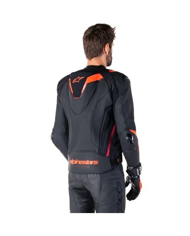 CHAQUETA ALPINESTARS MISSILE V3 IGNITION BLACK/RED FLUO/DARK RED