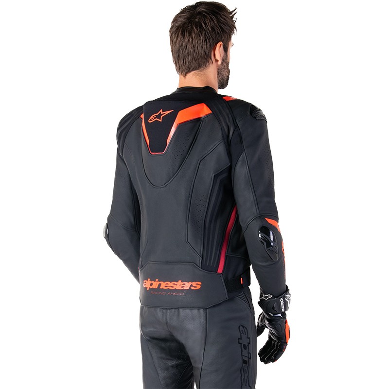 CHAQUETA ALPINESTARS MISSILE V3 IGNITION BLACK/RED FLUO/DARK RED