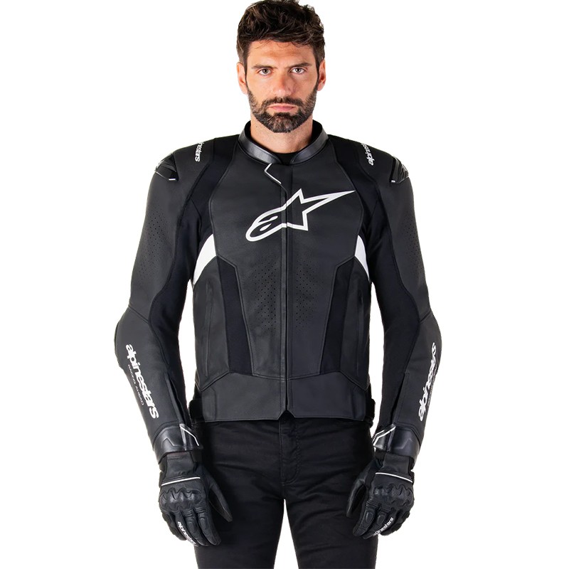 CHAQUETA ALPINESTARS MISSILE V3 BLACK/WHITE