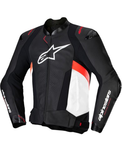 CHAQUETA ALPINESTARS MISSILE V3 BLACK/WHITE/RED FLUO