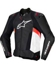 CHAQUETA ALPINESTARS MISSILE V3 BLACK/WHITE/RED FLUO