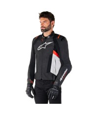 CHAQUETA ALPINESTARS MISSILE V3 BLACK/WHITE/RED FLUO