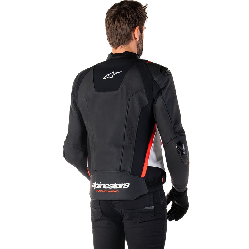 CHAQUETA ALPINESTARS MISSILE V3 BLACK/WHITE/RED FLUO
