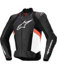 CHAQUETA ALPINESTARS MISSILE V3 AIRFLOW BLACK/WHITE/RED FLUO