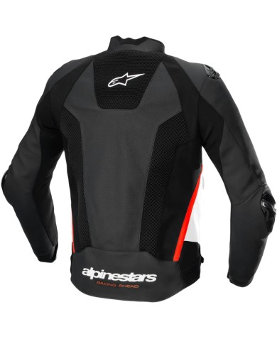 CHAQUETA ALPINESTARS MISSILE V3 AIRFLOW BLACK/WHITE/RED FLUO