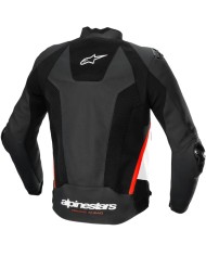 CHAQUETA ALPINESTARS MISSILE V3 AIRFLOW BLACK/WHITE/RED FLUO