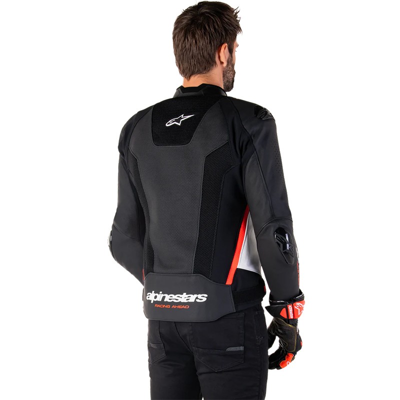 CHAQUETA ALPINESTARS MISSILE V3 AIRFLOW BLACK/WHITE/RED FLUO