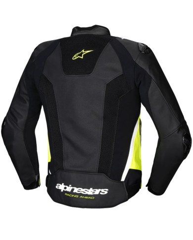 CHAQUETA ALPINESTARS MISSILE V3 AIRFLOW BLACK/YELLOW FLUO/WHITE