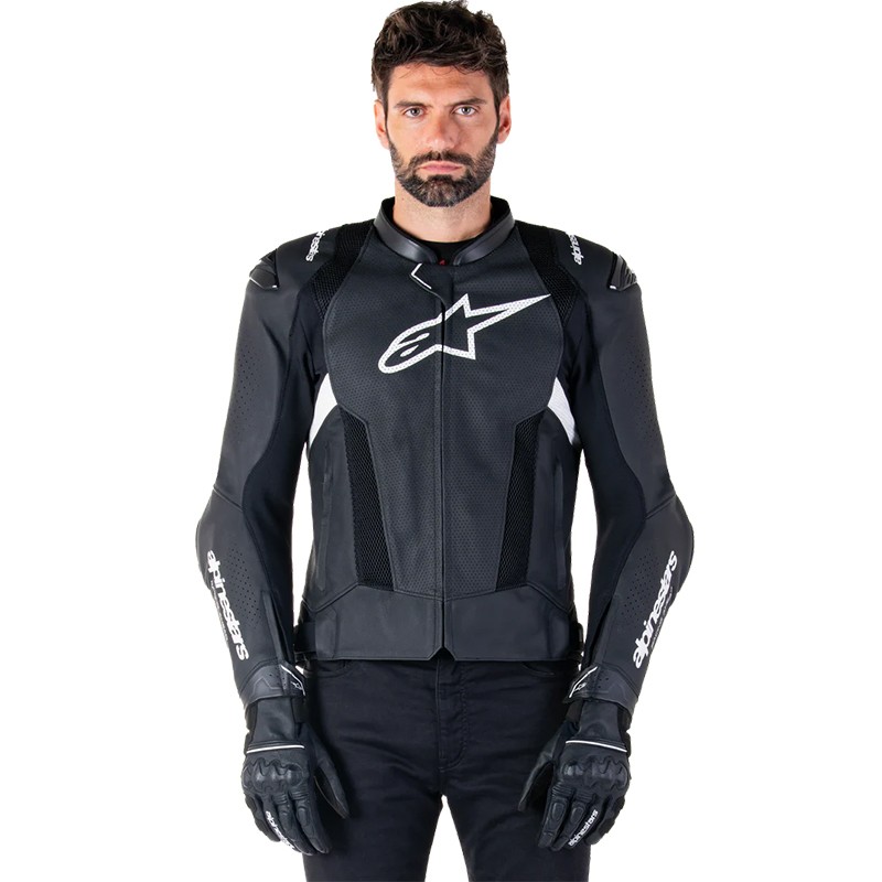 CHAQUETA ALPINESTARS MISSILE V3 AIRFLOW BLACK/WHITE