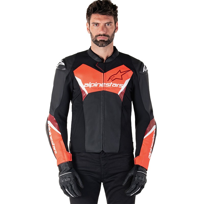 CHAQUETA ALPINESTARS FASTER V3 BLACK/RED FLUO