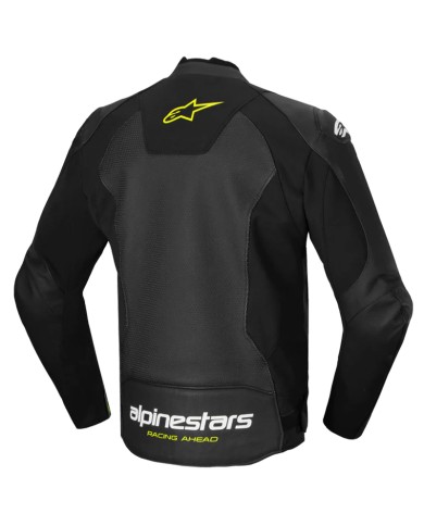 CHAQUETA ALPINESTARS FASTER V3 AIRFLOW BLACK/WHITE/YELLOW