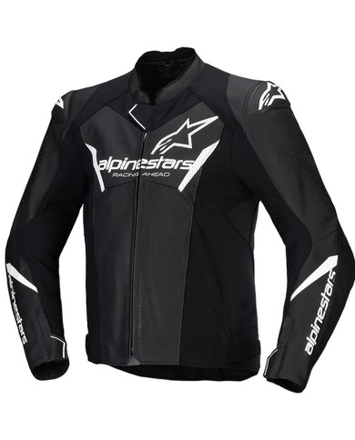 CHAQUETA ALPINESTARS FASTER V3 AIRFLOW BLACK/WHITE