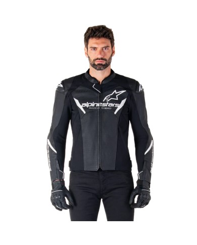 CHAQUETA ALPINESTARS FASTER V3 AIRFLOW BLACK/WHITE
