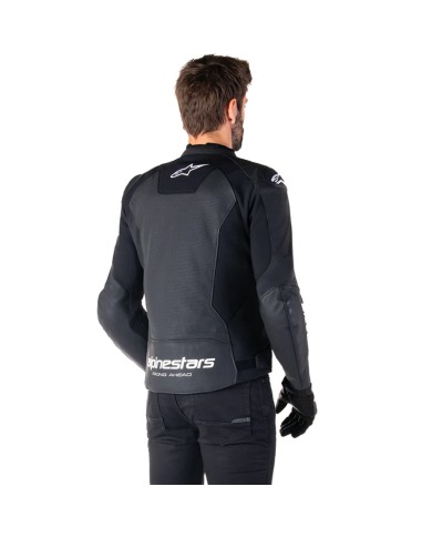 CHAQUETA ALPINESTARS FASTER V3 AIRFLOW BLACK/WHITE