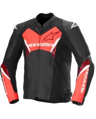CHAQUETA ALPINESTARS FASTER V3 AIRFLOW BLACK/RED FLUO