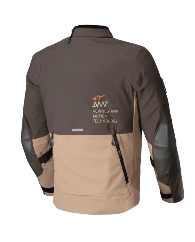 CHAQUETA ALPINESTARS AMT-8 STRETCH DRYSTAR XF DARK BROWN/DARK KHAKI