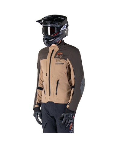 CHAQUETA ALPINESTARS AMT-8 STRETCH DRYSTAR XF DARK BROWN/DARK KHAKI