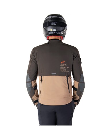 CHAQUETA ALPINESTARS AMT-8 STRETCH DRYSTAR XF DARK BROWN/DARK KHAKI
