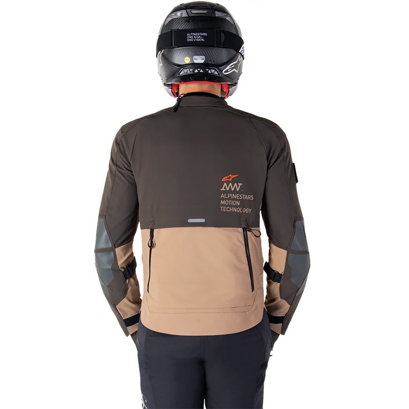 CHAQUETA ALPINESTARS AMT-8 STRETCH DRYSTAR XF DARK BROWN/DARK KHAKI