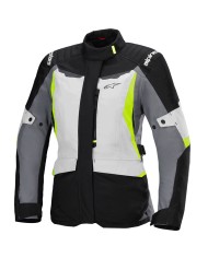 CHAQUETA ALPINESTARS STELLA ST-1 WATERPROOF LADY ICE GRAY/BLACK/YELLOW FLUO
