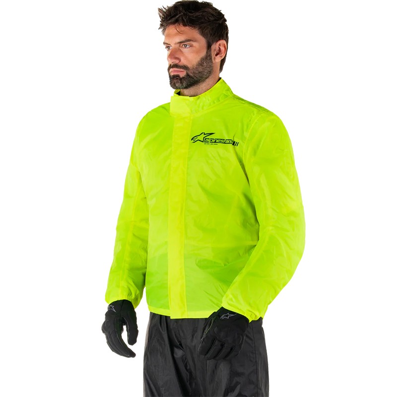 CHAQUETA IMPERMEABLE ALPINESTARS HURRICANE RAIN V2 YELLOW FLUO