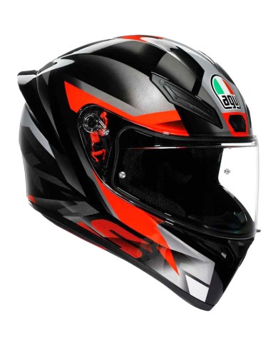 CASCO AGV K1 S FASTLAP BLACK/GREY/RED
