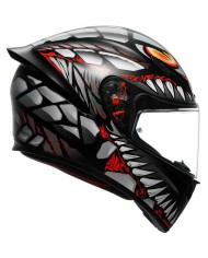 CASCO AGV K1 S LYZARD MATT BLACK/GREY/RED