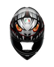 CASCO AGV K1 S LYZARD MATT BLACK/GREY/RED