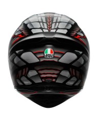 CASCO AGV K1 S LYZARD MATT BLACK/GREY/RED