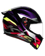 CASCO AGV K1 S FASTLAP BLACK/PURPLE/PINK