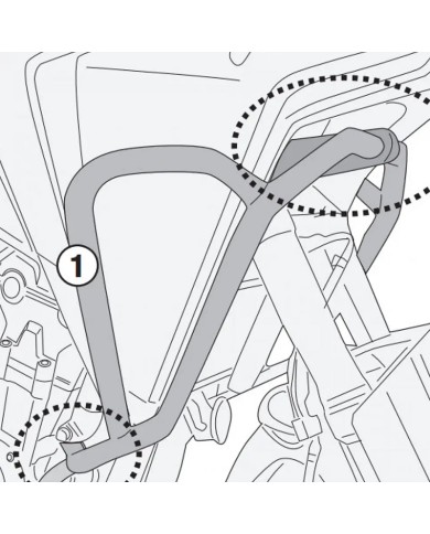 DEFENSAS DE CARENADO GIVI TNH1203 HONDA NX 500